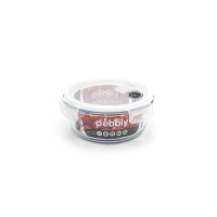 Boîte ronde en verre 950 ml, Pebbly