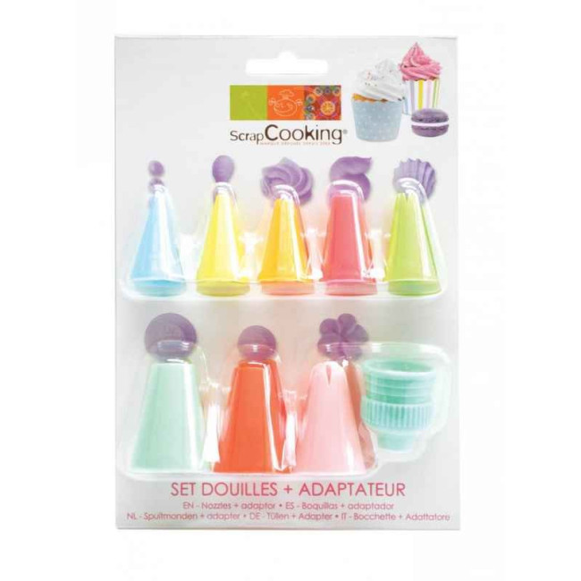 Set douilles en plastique et adaptateur, ScrapCooking