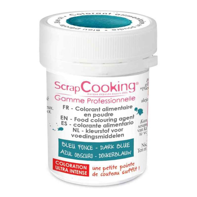 Colorant artificiel en poudre Bleu foncé, Scrapcooking