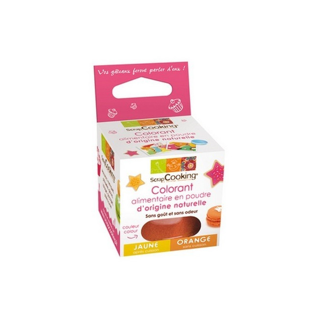 Colorant alimentaire naturel orange, Scrapcooking