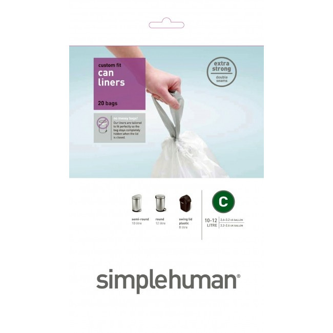 Sacs poubelle 10/12L-C, Simplehuman