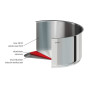 Sauteuse 24cm inox amovible Mutine, Cristel