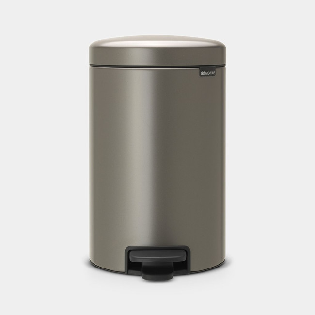 Poubelle à Pédale 12L Platinium NewIcon, Brabantia