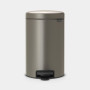 Poubelle à Pédale 12L Platinium NewIcon, Brabantia