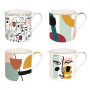 Set de 4 mugs Modernism, Easy Life