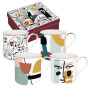 Set de 4 mugs Modernism, Easy Life