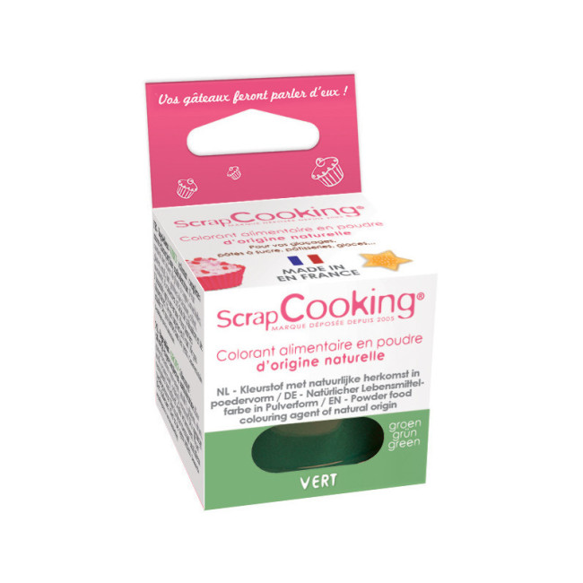 Colorant alimentaire naturel vert, Scrapcooking