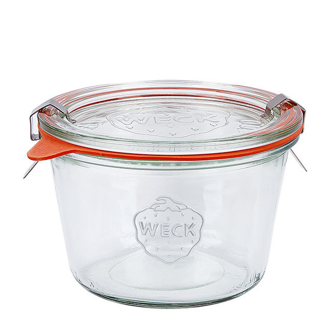 Lot de 4 Bocaux en verre Droit, Weck