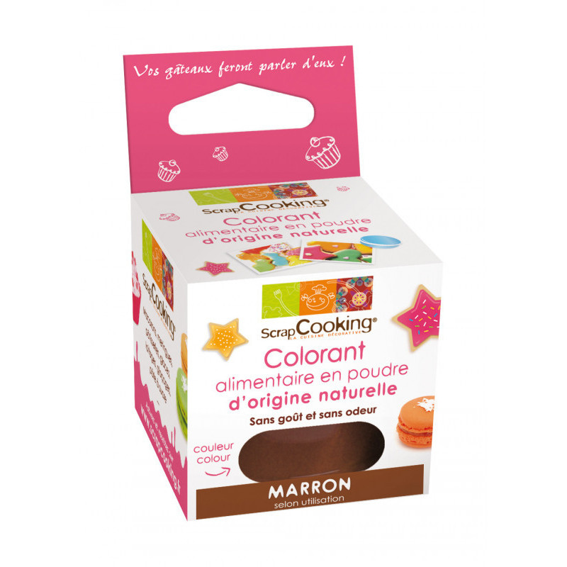 acheter colorant alimentaire naturel MARRON - scrapcooking
