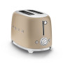 Toaster 2 tranches Années 50 Doré Mat, SMEG