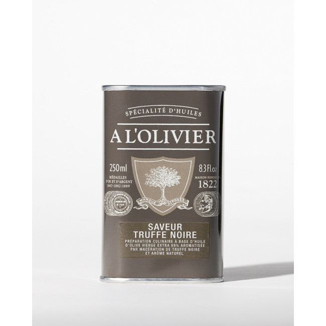 Huile d'olive aromatique saveur Truffe noire, A L'OLIVIER