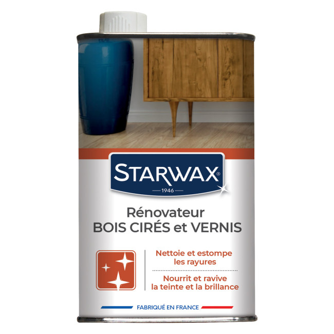 Rénovateur bois cirés et vernis pour mobilier intérieur, Starwax