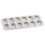 Plaque 12 madeleines en fer blanc, Gobel