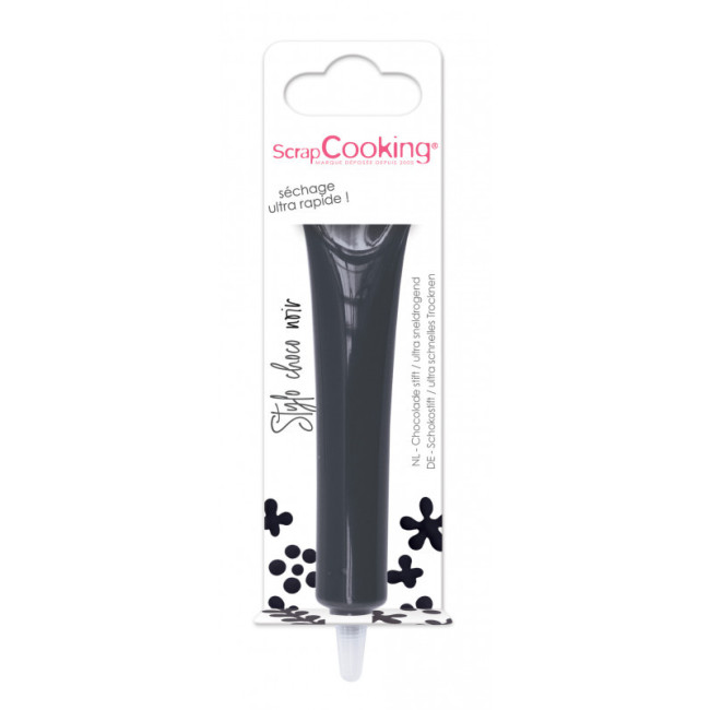 Stylo goût choco Noir, ScrapCooking