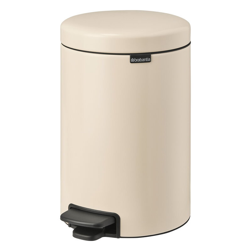 Brabantia - Poubelle à Pédale NewIcon 12L, Brabantia Beige - BRABANTIA