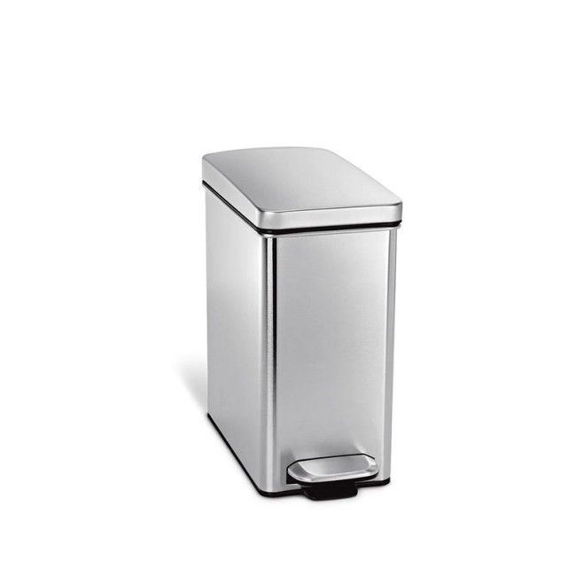 Poubelle étroite à pédale 10 L, simplehuman