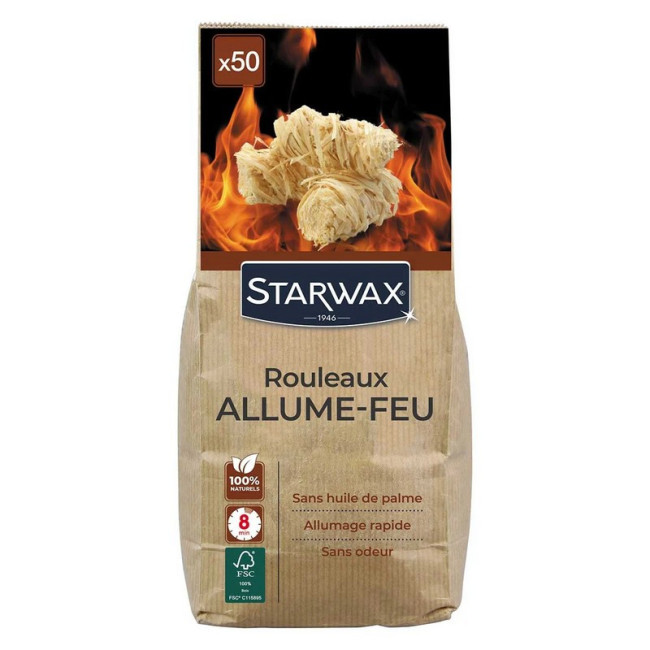 50 rouleaux allume-feu, Starwax