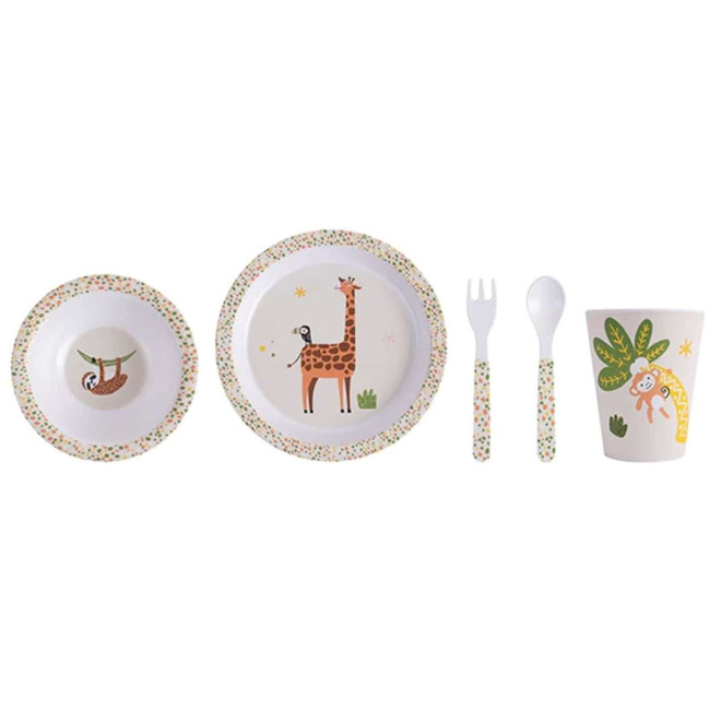 Coffret repas 5 pièces Jungle, Ladelle