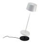 Lampe Olivia blanche 11x35 cm, Zafferano