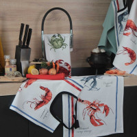 Lot de 3 torchons de cuisine 50 x 70 cm, Sud Etoffe