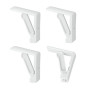 Set de 4 pinces nappe Blanc, Metaltex