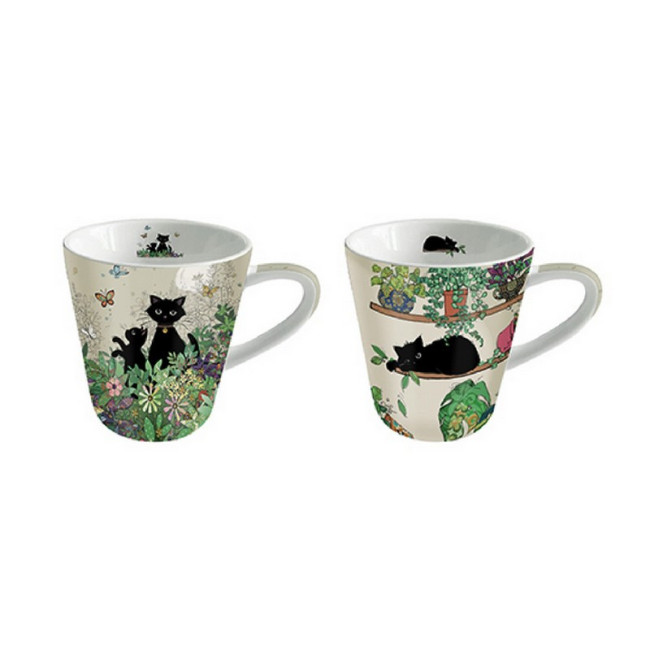 Duo mini mug Chat Plantes, Kiub