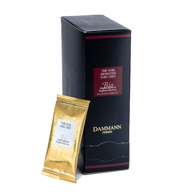 Thé noir arômatisé Earl Grey bio en sachets, Dammann Frères