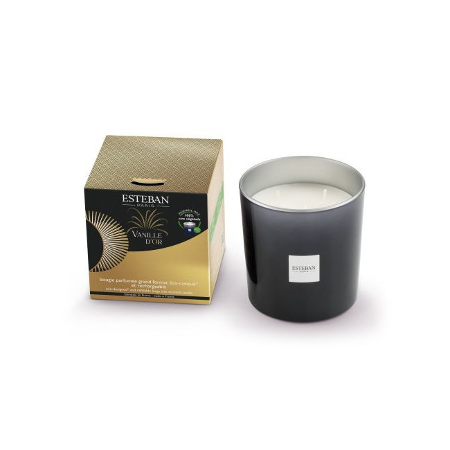 Bougie parfumée 450g Vanille d'Or, Esteban