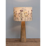 Lampe et abat-jour brodé Wildflower, Chehoma