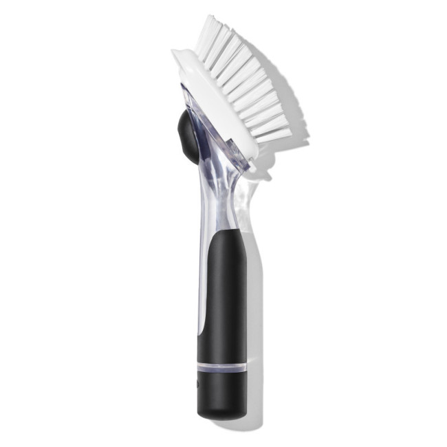 Brosse à vaisselle distributrice de savon avec manche, Oxo