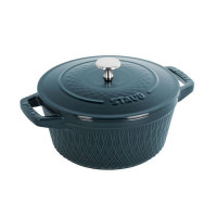 Cocotte ronde Twister Blue La Mer, STAUB