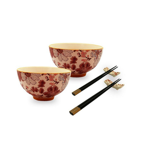 Set de 2 bols 30cl Fleurs Pechino, WD Lifestyle