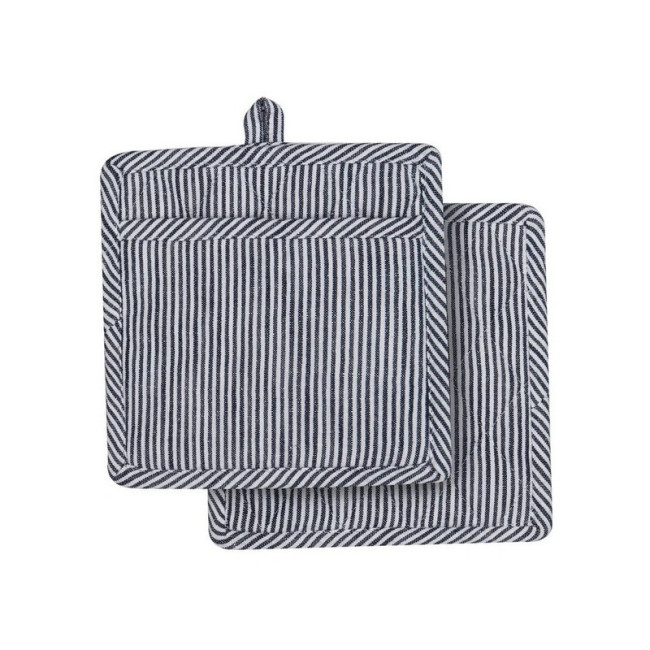 2 maniques de cuisine Lina Stripe Navy, Ladelle