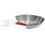 Poêle 24cm inox strate amovible, Cristel