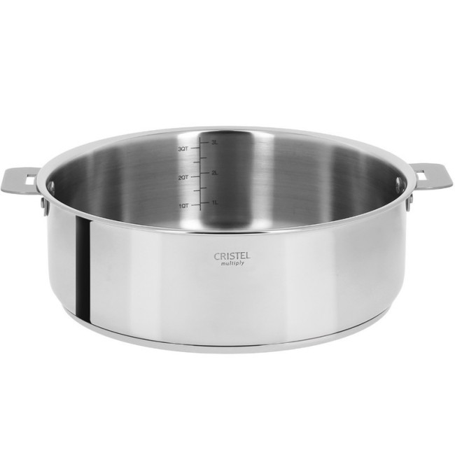 Sauteuse 24cm amovible inox Casteline, Cristel