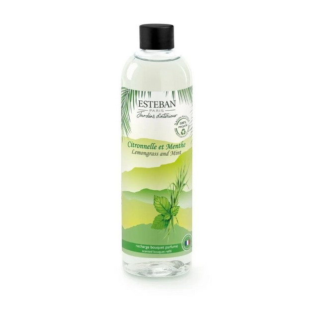 Recharge de bouquet parfumé 250 ml Citronnelle et Menthe, Esteban