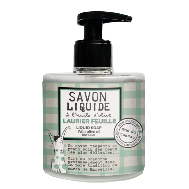 Savon Liquide Laurier Feuille, Mas du Roseau