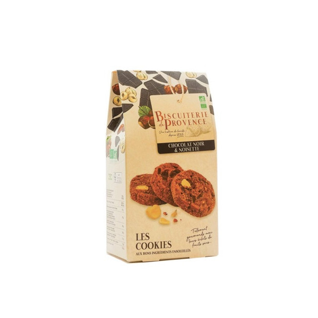 Cookies Bio Chocolat noir et Noisette, Biscuiterie de Provence