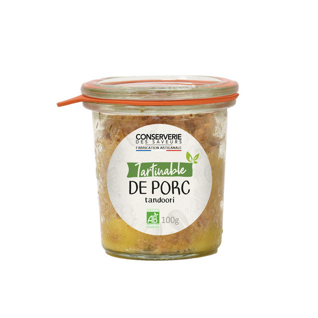 Tartinable de porc tandoori Bio, Conserverie des Saveurs