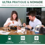 Boîte Bento Modulable 1.5 L Vert Ardoise, Umami