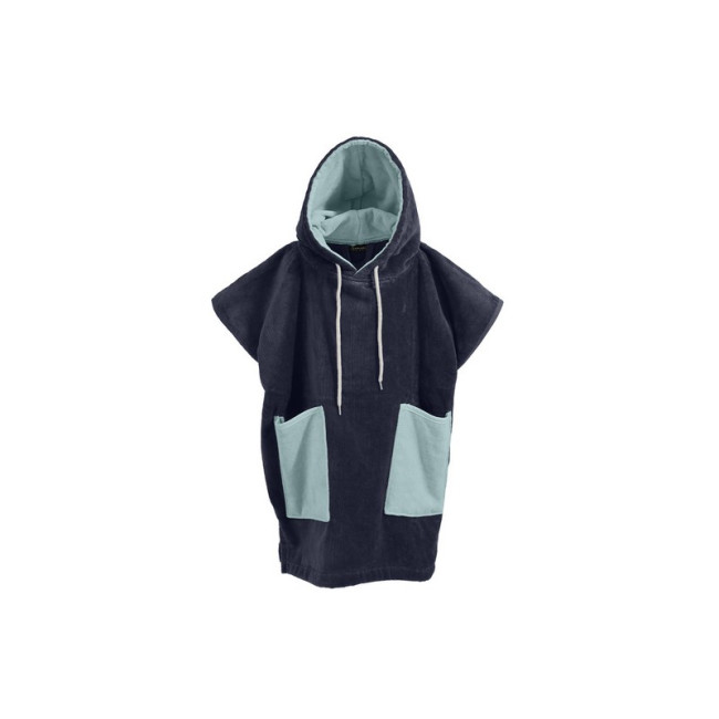 Poncho de bain enfant velours Beach Bleu Nuit, Sensei