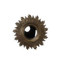 Miroir convexe Soleil doré antique, Chehoma