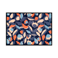 Tapis de patio Tulipes bleues, Derrière la porte