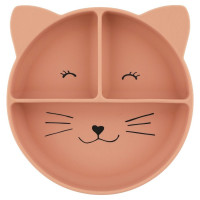 Assiette compartiments silicone avec ventouse Mrs Cat, Trixie