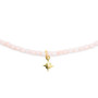 Collier et Bracelet 3 tours Polaire Rose Guimauve, Têtes Blondes