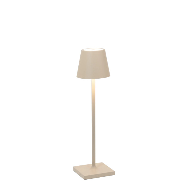 Micro lampe de table Poldina Sand, Zafferano