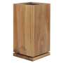 Bloc Couteaux rotatif en bois d'acacia, Cristel