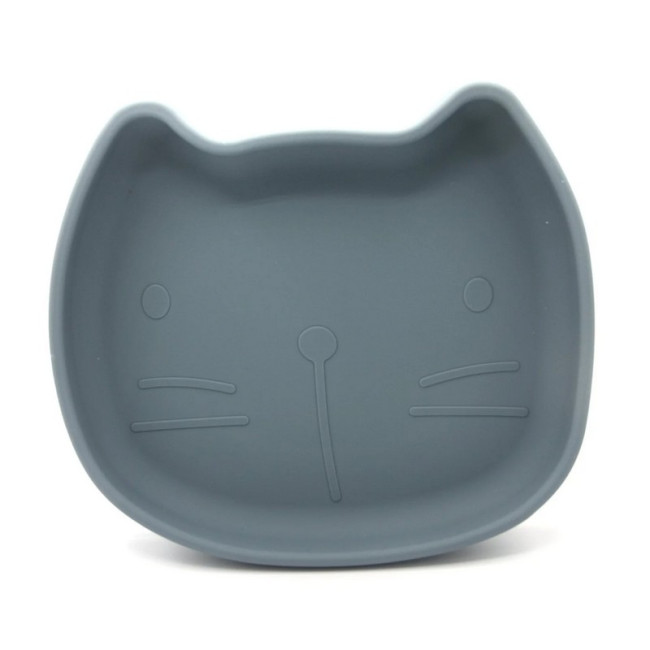 Assiette en silicone Chat, The Cotton Cloud