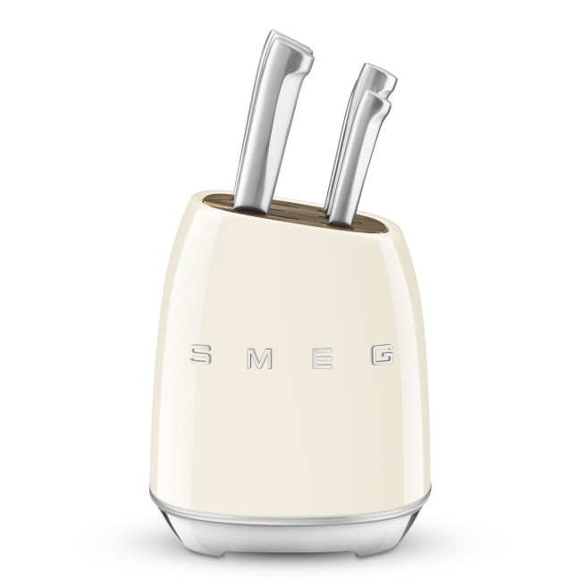 Bloc Couteaux années 50 Crème, Smeg