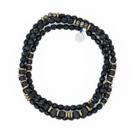 Bracelet Homme 3 tours Gentleman Panther, Têtes Blondes